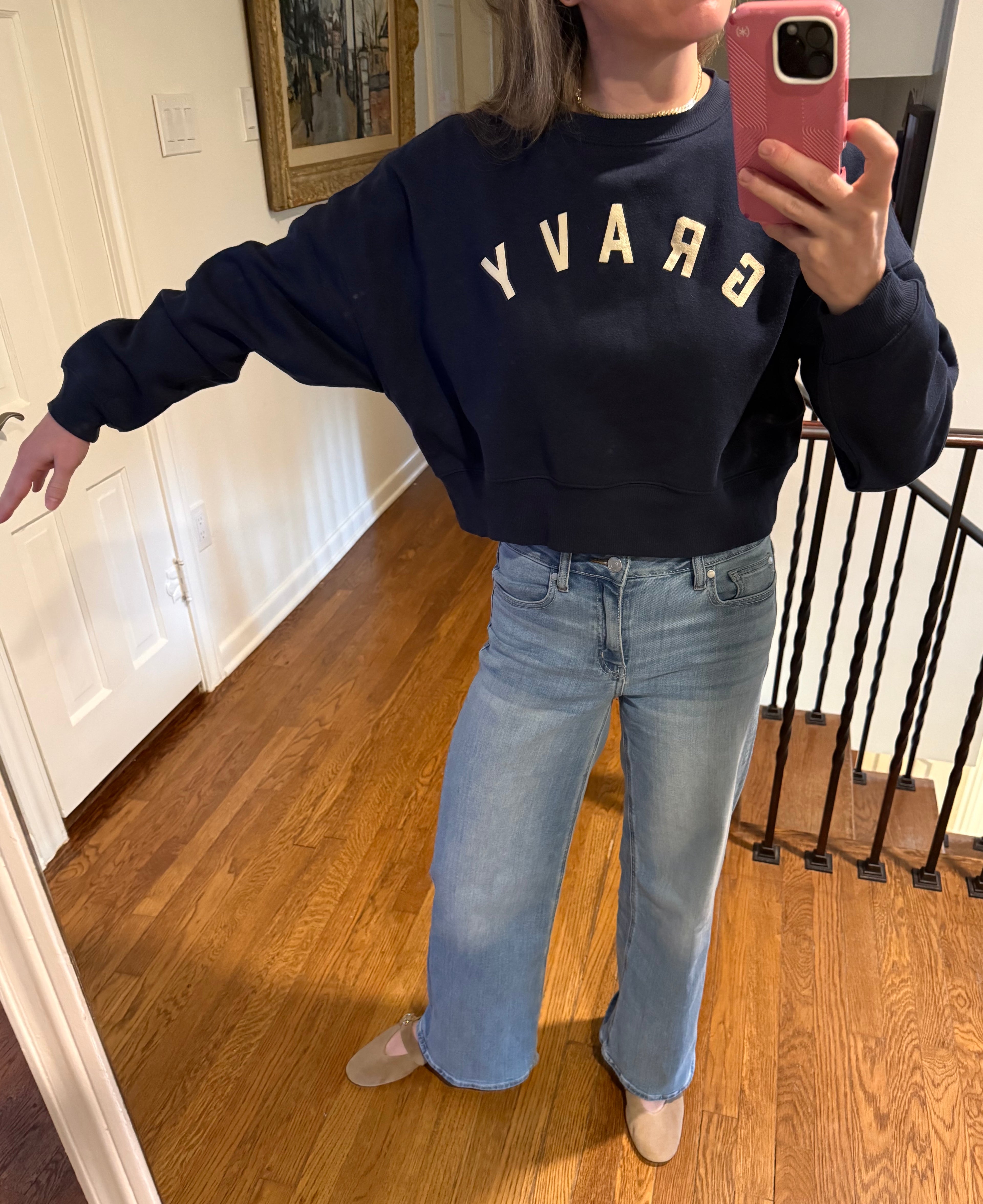 Classic Cropped Cotton Crew