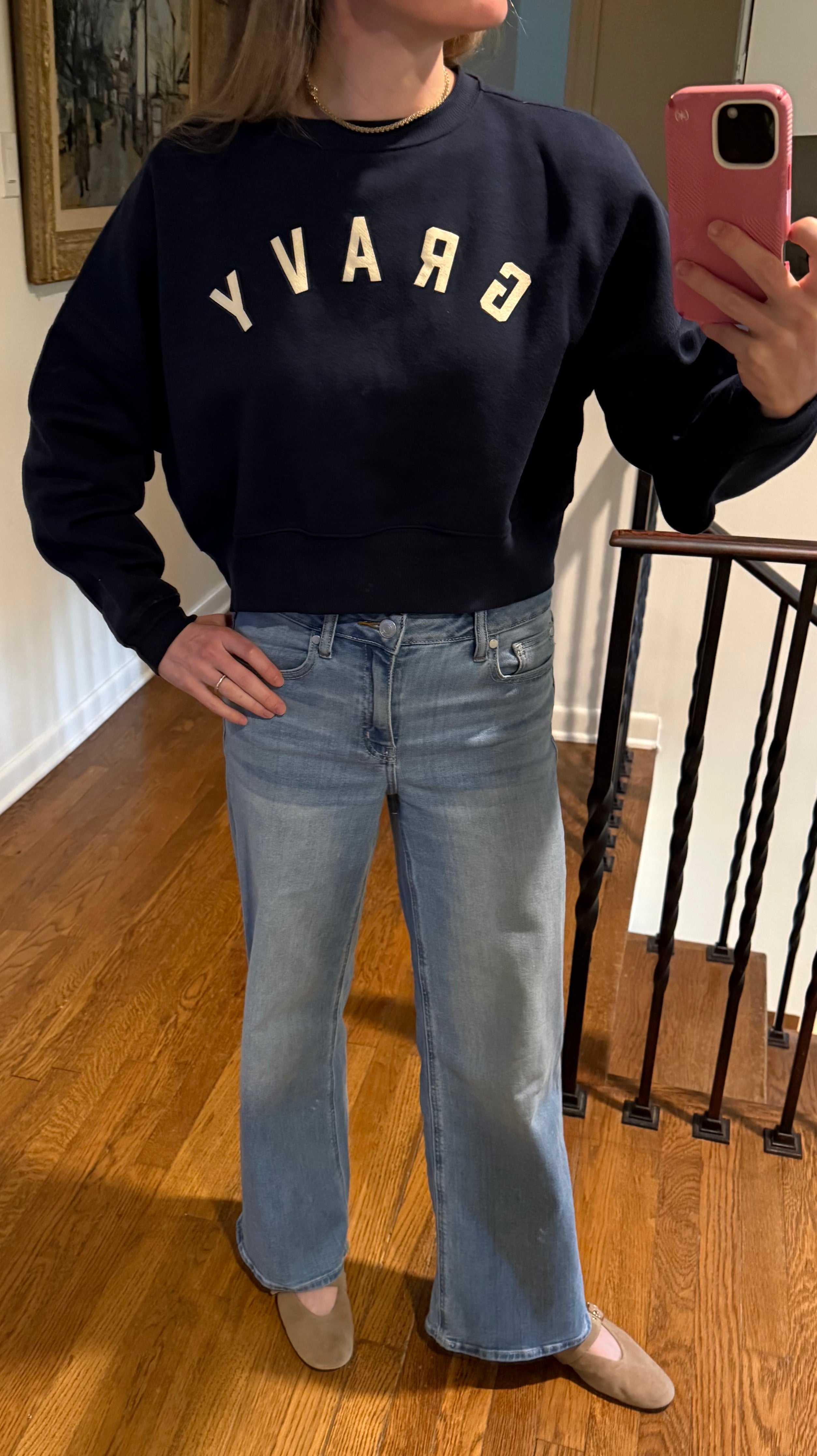 Classic Cropped Cotton Crew